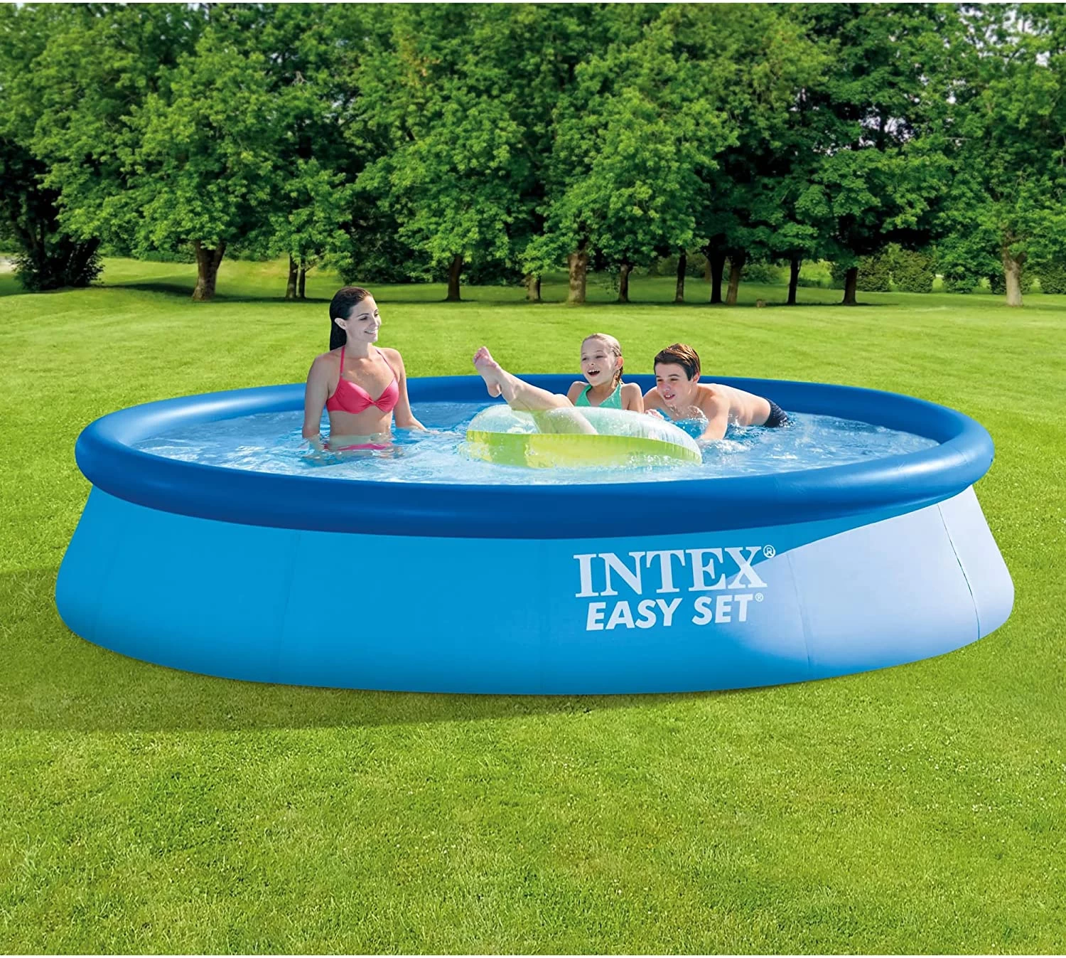 INTEX 28141EH 13ft X 33in Easy Set Pool With Cartridge Filter Pump (Blue) 2 INTEX 28141EH 13ft X 33in Easy Set Pool With Cartridge Filter Pump (Blue) - Image 2