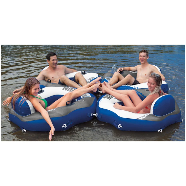 Intex 2-Pack 1-Seat Blue Inflatable Raft 4 Intex 2-Pack 1-Seat Blue Inflatable Raft - Image 4