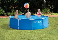 INTEX 28201EH 10ft X 30in Metal Frame Pool With Cartridge Filter Pump (Blue) 9 INTEX 28201EH 10ft X 30in Metal Frame Pool With Cartridge Filter Pump (Blue) -Intex 3 160