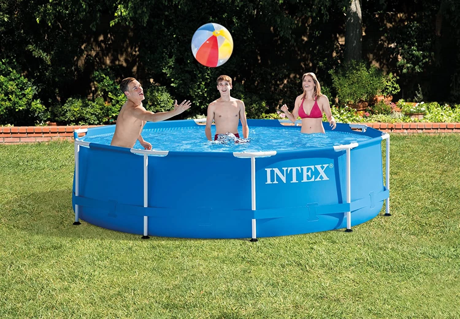 INTEX 28201EH 10ft X 30in Metal Frame Pool With Cartridge Filter Pump (Blue) 4 INTEX 28201EH 10ft X 30in Metal Frame Pool With Cartridge Filter Pump (Blue) - Image 4