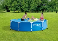 INTEX 28201EH 10ft X 30in Metal Frame Pool With Cartridge Filter Pump (Blue) 11 INTEX 28201EH 10ft X 30in Metal Frame Pool With Cartridge Filter Pump (Blue) -Intex 5 158