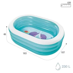 Intex My Sea Friends Inflatable Kiddie Pool 163 X 107 X 46 CM -Intex 57482int 3