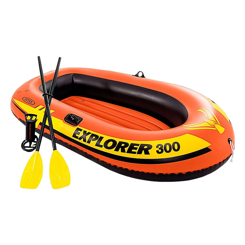 Intex Explorer 300 Inflatable Boat Set – 3 Person 211L X 117W CM 1 Intex Explorer 300 Inflatable Boat Set – 3 Person 211L X 117W CM