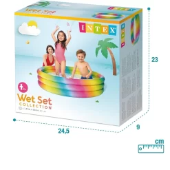 Intex Rainbow Ombre Inflatable Kiddie Pool 137 X 38 CM -Intex 58439int 3
