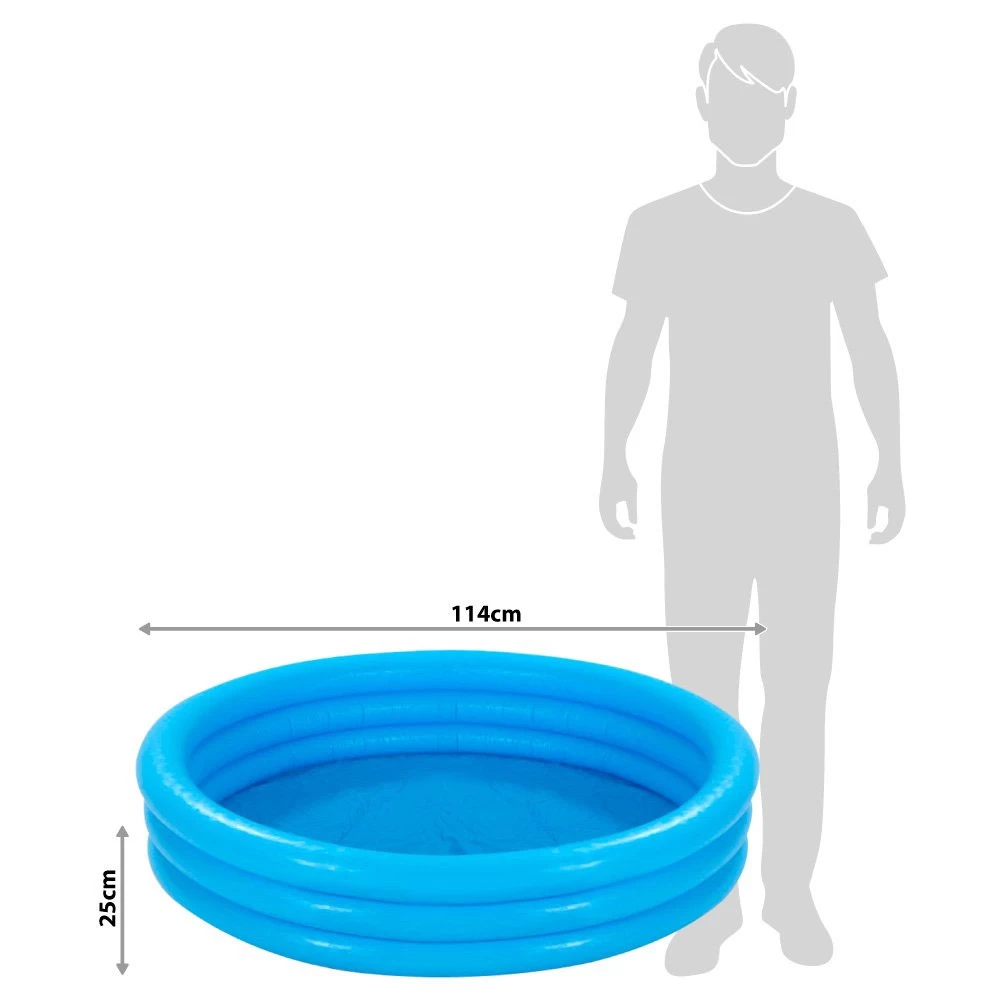 Intex Crystal Blue Inflatable Pool 114 X 25 CM 2 Intex Crystal Blue Inflatable Pool 114 X 25 CM - Image 2