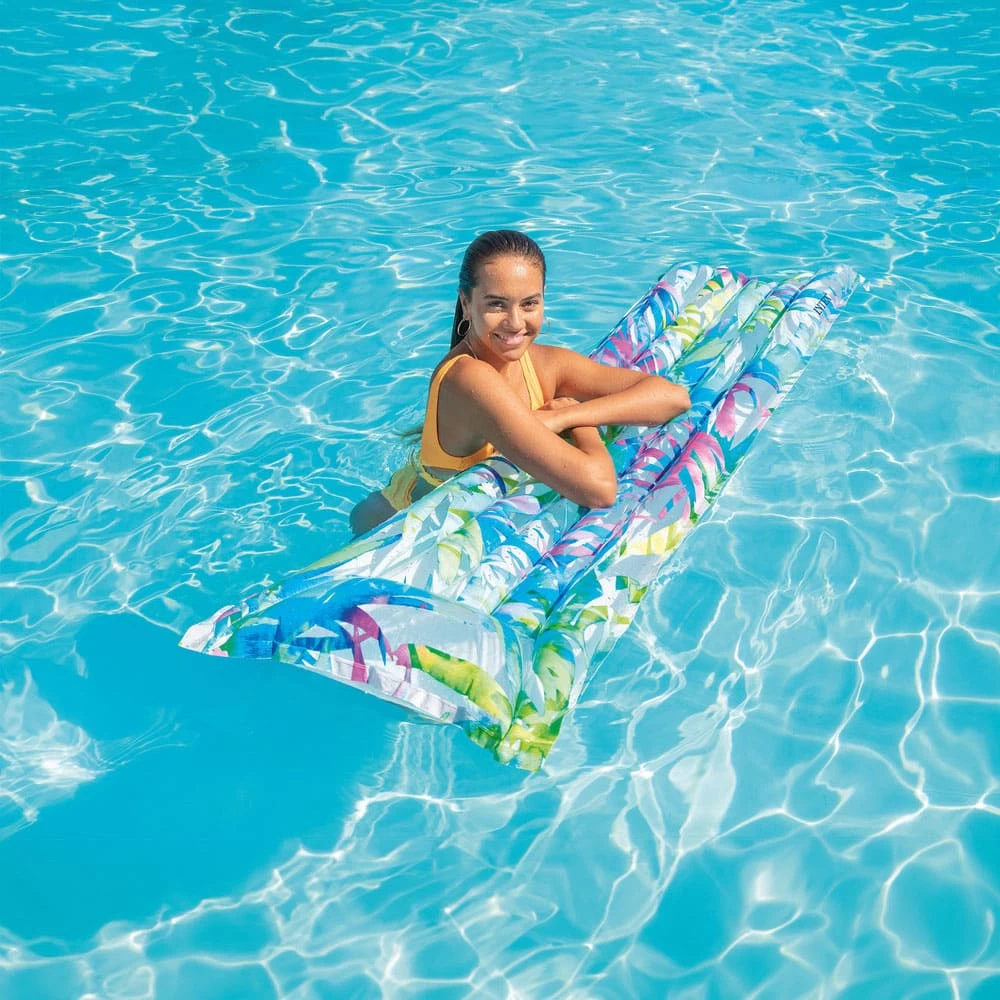 Intex Fashion Inflatable Floating Mats 182 X 69 CM 3 Intex Fashion Inflatable Floating Mats 182 X 69 CM - Image 3