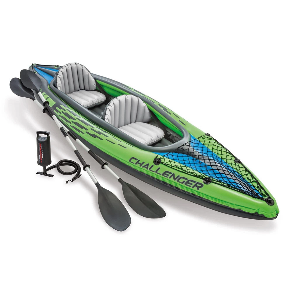 Intex Challenger K2 Inflatable Kayak 2 Person 351 × 76 × 38 CM 1 Intex Challenger K2 Inflatable Kayak 2 Person 351 × 76 × 38 CM