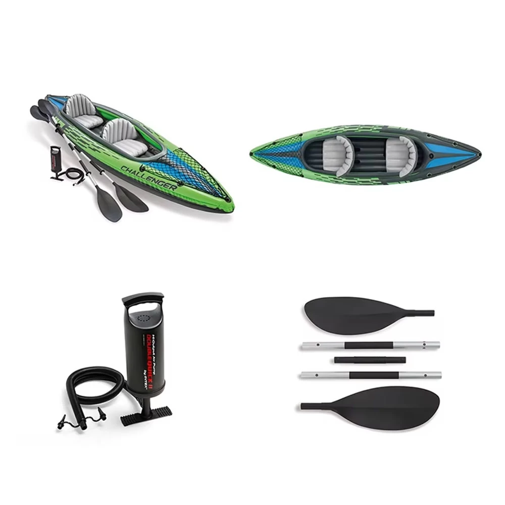 Intex Challenger K2 Inflatable Kayak 2 Person 351 × 76 × 38 CM 2 Intex Challenger K2 Inflatable Kayak 2 Person 351 × 76 × 38 CM - Image 2