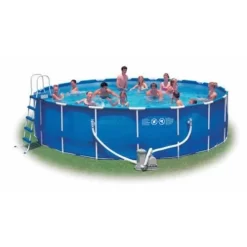 Intex 18' X 48" Metal Frame Complete Above Ground Swimming Pool