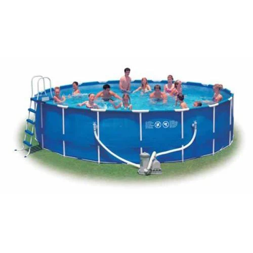 Intex 18' X 48" Metal Frame Complete Above Ground Swimming Pool 1 Intex 18' X 48" Metal Frame Complete Above Ground Swimming Pool