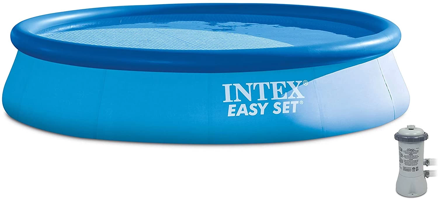 INTEX 28141EH 13ft X 33in Easy Set Pool With Cartridge Filter Pump (Blue) 1 INTEX 28141EH 13ft X 33in Easy Set Pool With Cartridge Filter Pump (Blue)