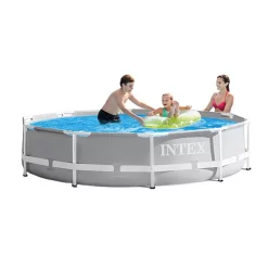 Intex 10ft X 10ft X 30in Pool W/ 10 Foot Round Pool Cover And Filter Cartridge -Intex Intex 10ft x 10ft x 30in Pool w 10 Foot Round Pool Cover and Filter Cartridge2