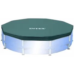 Intex 10ft X 10ft X 30in Pool W/ 10 Foot Round Pool Cover And Filter Cartridge -Intex Intex 10ft x 10ft x 30in Pool w 10 Foot Round Pool Cover and Filter Cartridge6