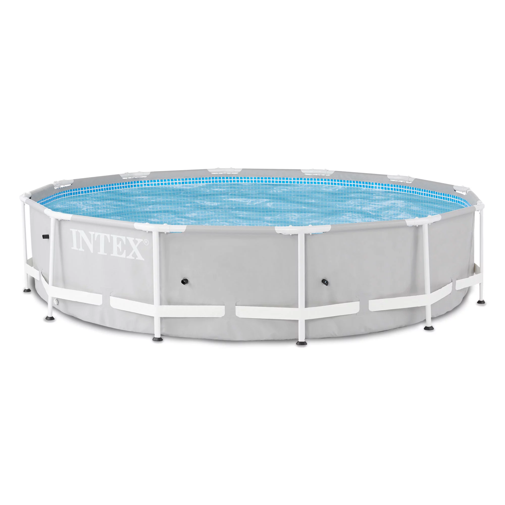 Intex 12 Ft X 30 In Prism Frame Round Above Ground Swimming Pool, (No Pump) 1 Intex 12 Ft X 30 In Prism Frame Round Above Ground Swimming Pool, (No Pump)