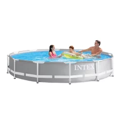 Intex 12ft X 30in Frame Above Ground Swimming Pool & Robot Vacuum -Intex Intex 12ft x 30in Frame Above Ground Swimming Pool Robot Vacuum2