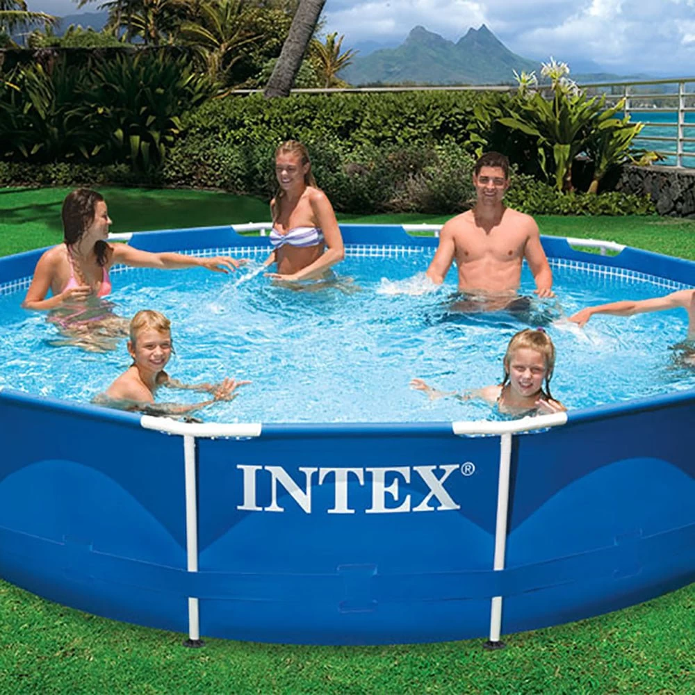 Intex 12’x30″ Metal Frame Swimming Pool With Filter Pump & 2 Pool Cover 4 Intex 12’x30″ Metal Frame Swimming Pool With Filter Pump & 2 Pool Cover - Image 4