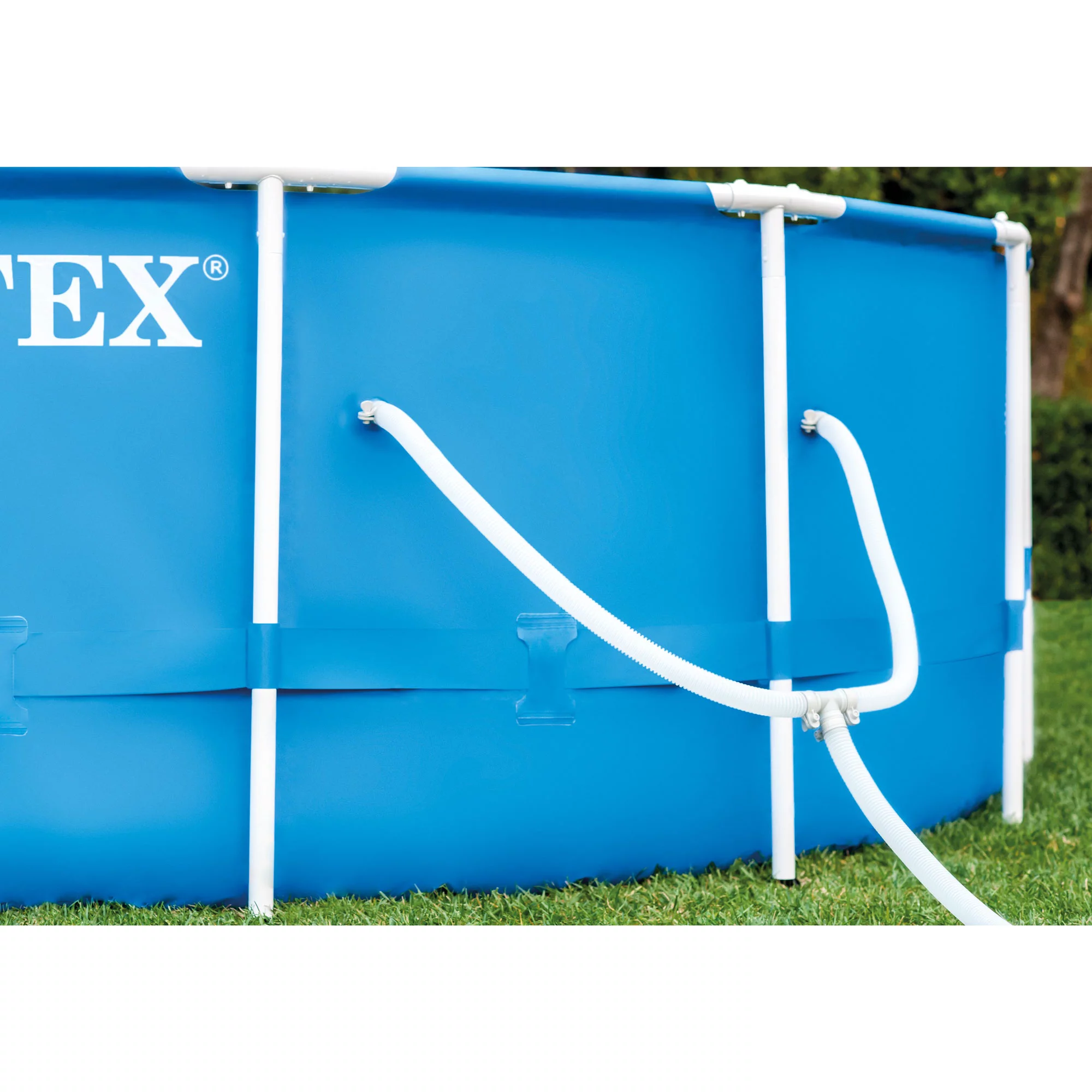 Intex 12’x30″ Metal Frame Swimming Pool With Filter Pump & 2 Pool Cover 7 Intex 12’x30″ Metal Frame Swimming Pool With Filter Pump & 2 Pool Cover - Image 7
