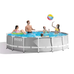 Intex 14 Foot X 42 Inch Prism Frame Above Ground Swimming Pool Set With Filter 9 Intex 14 Foot X 42 Inch Prism Frame Above Ground Swimming Pool Set With Filter -Intex Intex 14 Foot x 42 Inch Prism Frame Above Ground Swimming Pool Set with Filter4