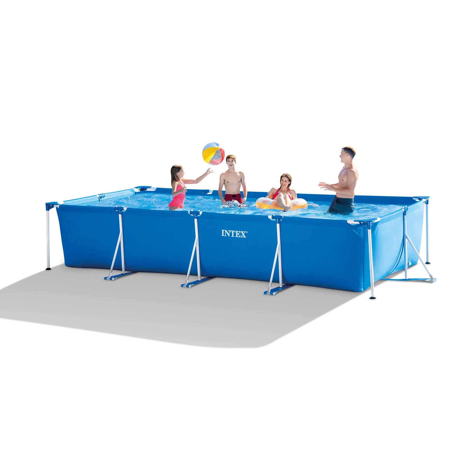 Intex 14.75′ X 33″ Rectangular Frame Above Ground Outdoor Swimming Pool 2 Intex 14.75′ X 33″ Rectangular Frame Above Ground Outdoor Swimming Pool - Image 2
