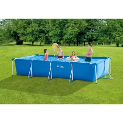 Intex 14ft X 33in Rectangular Above Ground Backyard Swimming Pool With Filter -Intex Intex 14ft x 33in Rectangular Above Ground Backyard Swimming Pool with Filter8