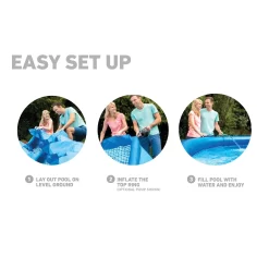 Intex 15′ X 48″ Easy Set Above Ground Swimming Pool Kit W/ 6 Replacement Filters -Intex Intex 15 x 48 Easy Set Above Ground Swimming Pool Kit w 6 Replacement Filters12