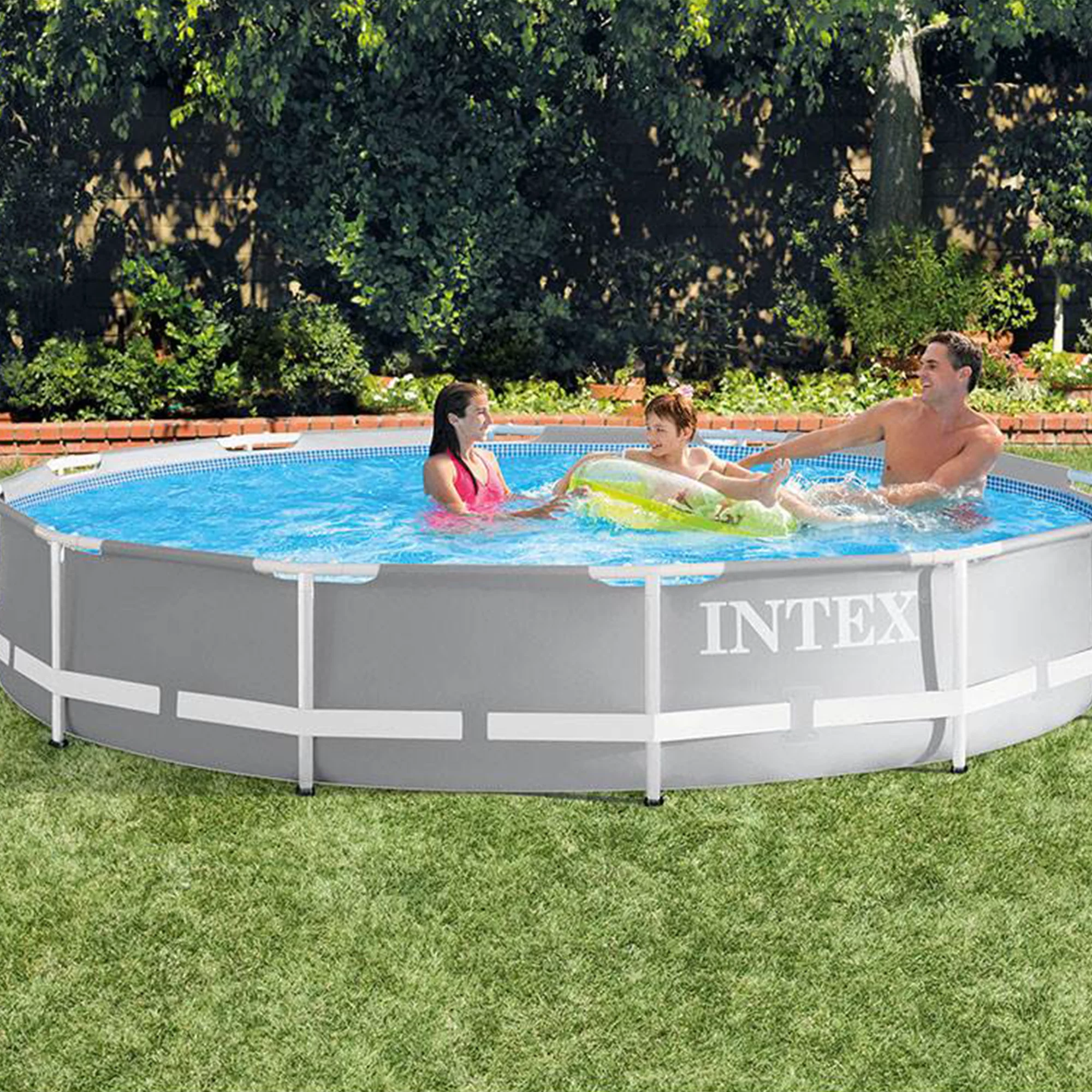 Intex 26711EH 12ft X 30in Prism Above Ground Pool Set W/ Cover & Maintenance Kit 6 Intex 26711EH 12ft X 30in Prism Above Ground Pool Set W/ Cover & Maintenance Kit - Image 6