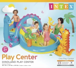 Intex Dinoland Inflatable Play Center, 119in X 90in X 44in, For Ages 2+ -Intex Intex Dinoland Inflatable Play Center 119in X 90in X 44in for Ages 26