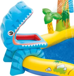 Intex Dinosaur Inflatable Play Center, 98in X 75in X 43in, For Ages 2+ -Intex Intex Dinosaur Inflatable Play Center 98in X 75in X 43in for Ages 25