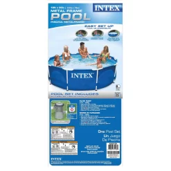 Intex Metal Frame 10’x30″ Swimming Pool With Filter Pump & Maintenance Kit -Intex Intex Metal Frame 10x30 Swimming Pool with Filter Pump Maintenance Kit4