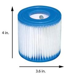 Intex Metal Frame Pool Set With Cover & Type H Filter Cartridge (6 Pack) -Intex Intex Metal Frame Pool Set with Cover Type H Filter Cartridge 6 pack5