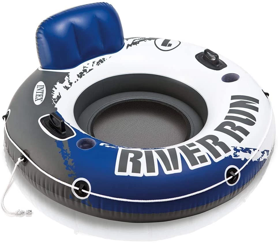 Intex River Run I Sport Lounge, Inflatable Water Float, 53″ Diameter 1 Intex River Run I Sport Lounge, Inflatable Water Float, 53″ Diameter