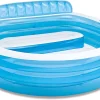 Intex Swim Center™ Inflatable Family Lounge Pool, 90″ X 86″ X 31″, For Ages 3+