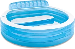 Intex Swim Center™ Inflatable Family Lounge Pool, 90″ X 86″ X 31″, For Ages 3+